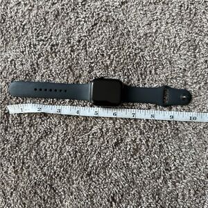 Black iWatch Series 7 45mm with Silicone Band